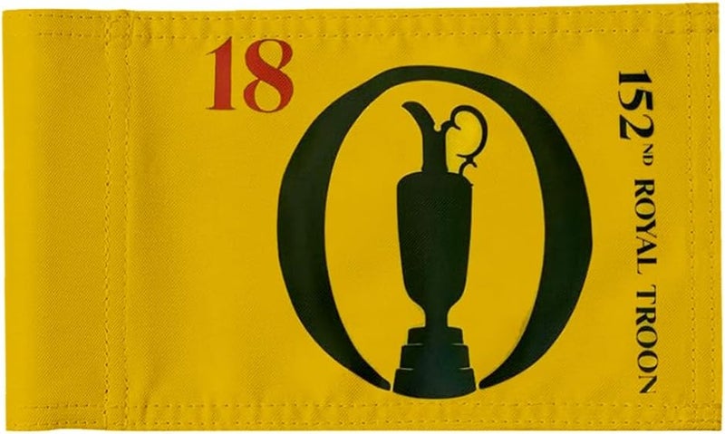 2BUT British Open 2024 Golf Pin Flag Practic Putting Green Golf Flag For Backyard Garden Double-Sewn 600D Nylon Miniature Pin Flag Regulation Tube Flag(20"x13") - Image 1